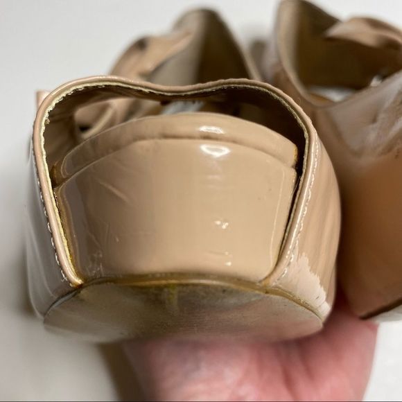 Steve Madden Nude Open Peep Toe Stiletto Shoes - Picture 12 of 16